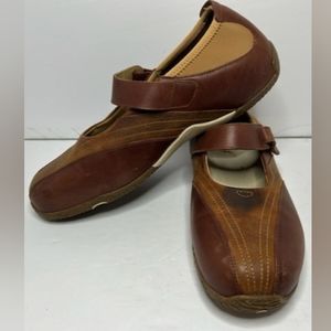 ZUMFOOT BROWN LEATHER SHOES ARCH BACK SUPPORT EUR 41W MARYJANE STYLE